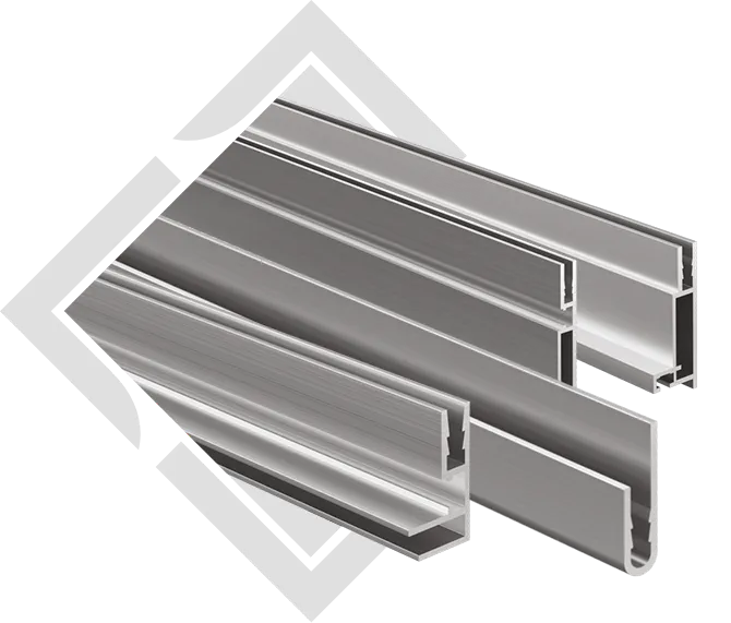 Range of aluminium profile cross-sections