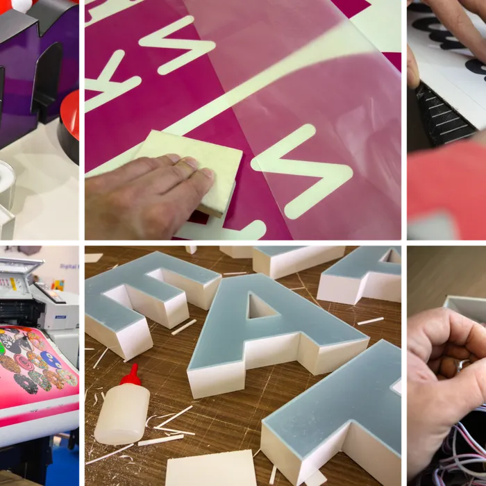 Aluminium sign and display fabrication